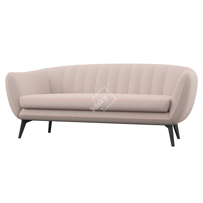 Elegant Soriano Sofa: Luxurious Comfort 3D model image 2