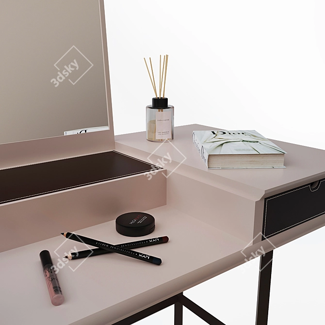 Elegant Chapeau Dressing Table 3D model image 2