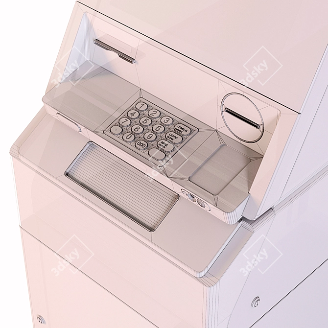 Alpha Bank ATM Terminal 3D model image 3