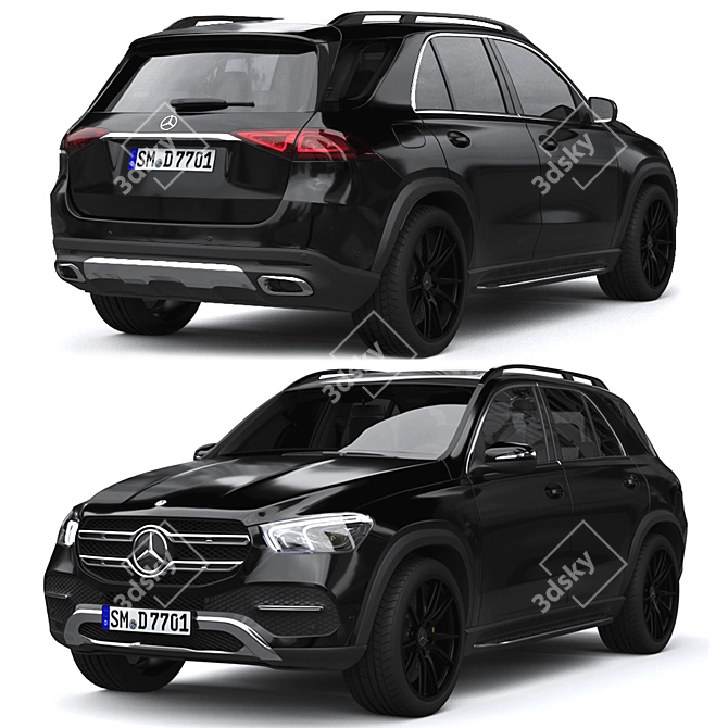 Luxury Performance: Mercedes GLE 3D model image 1