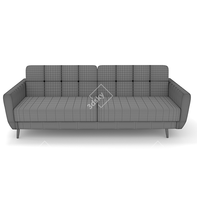 Modern Velvet Sofa: Lightsea 3D model image 3