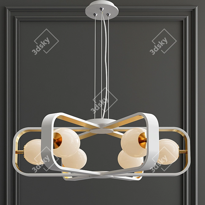 Maytoni Avola Gold Chandelier 3D model image 1