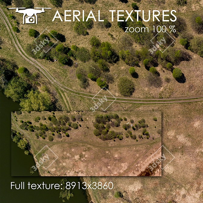 Aerial Texture for Exterior Designs 3D model image 1