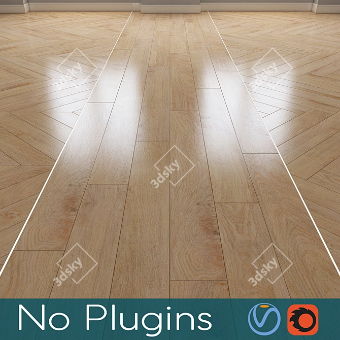 Vintage Archive Floor Texture 3D model image 1