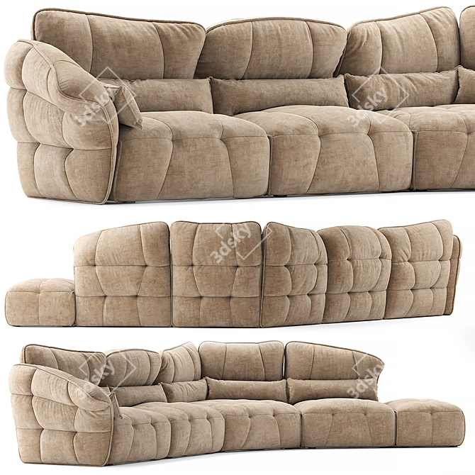 Luxury Italian Sofa - MAXDIVANI EVER 3D model image 1