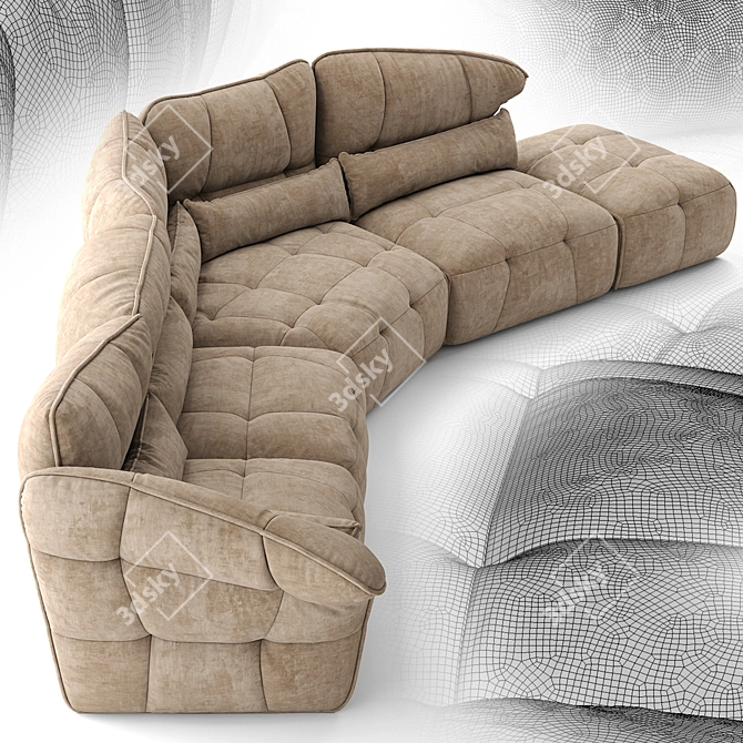 Luxury Italian Sofa - MAXDIVANI EVER 3D model image 3