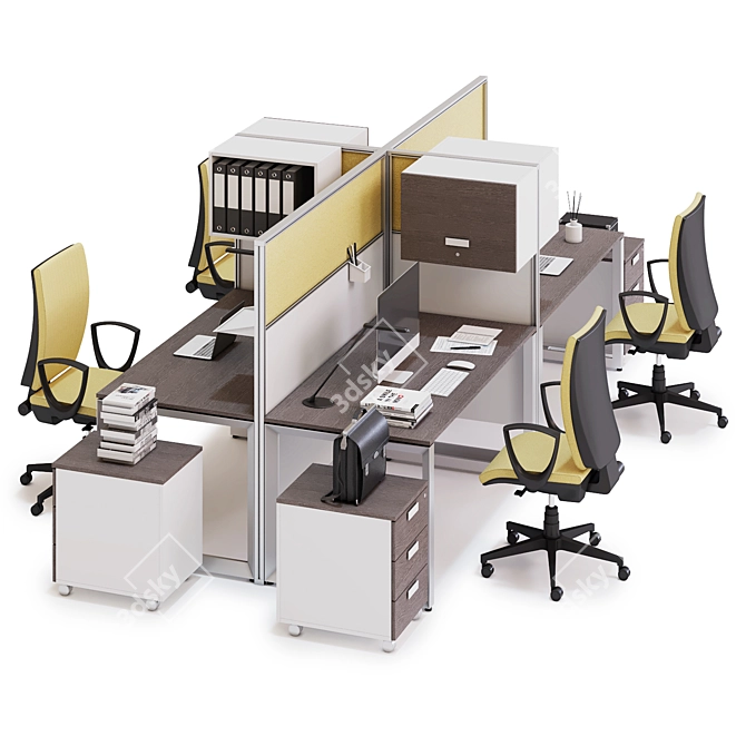 LAS 5th Element: Ultimate Office Workspace 3D model image 1