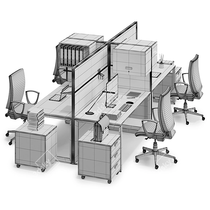 LAS 5th Element: Ultimate Office Workspace 3D model image 3