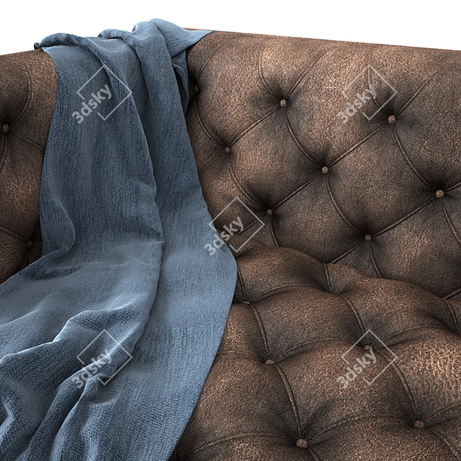 Elegant Edwards Sofa: Stylish, UV Mapped Design 3D model image 2