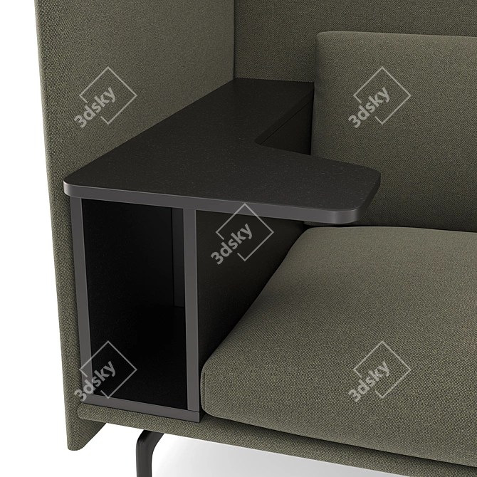 Muuto Outline Highback Work Chair 3D model image 2