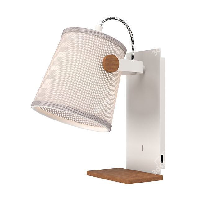 NORDICA2 Sconce: Modern Elegance & Energy Efficiency 3D model image 1