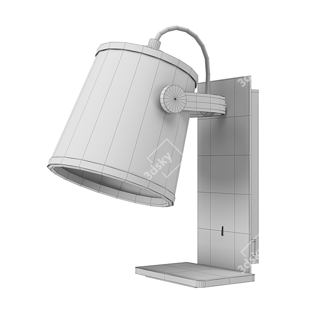 NORDICA2 Sconce: Modern Elegance & Energy Efficiency 3D model image 2