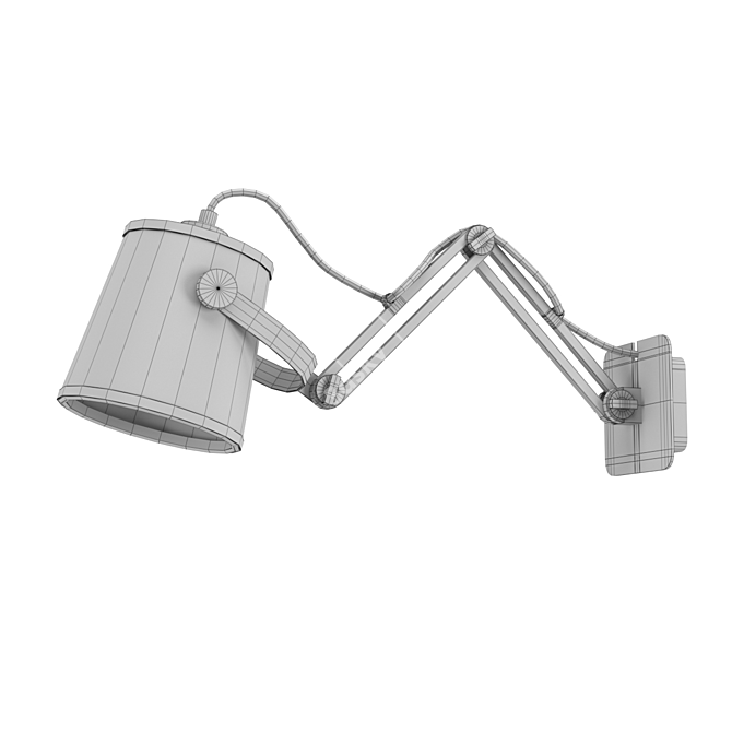 NORDICA 2 Sconce: Stylish Wooden Design 3D model image 2