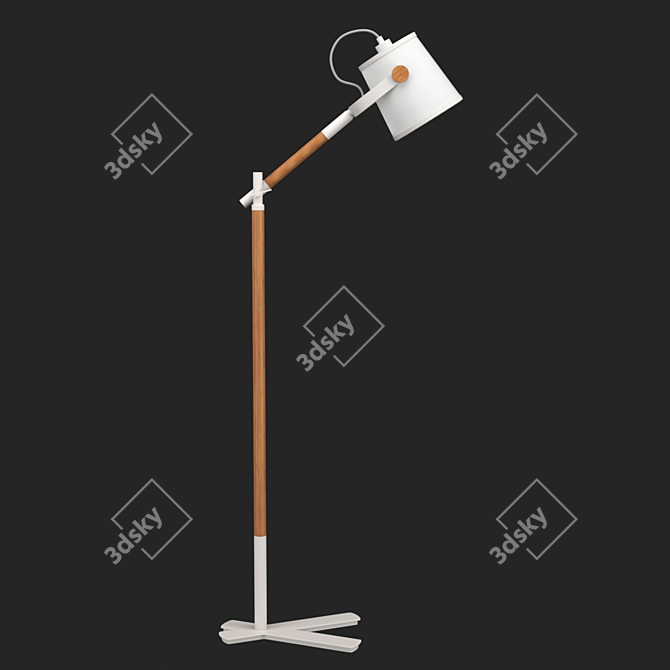 NORDICA Floor Lamp: Modern Elegance 3D model image 1
