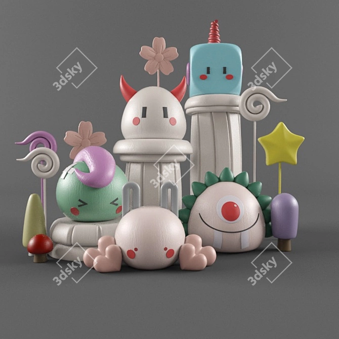 Poly Toys: +350K Polys & Verts 3D model image 1