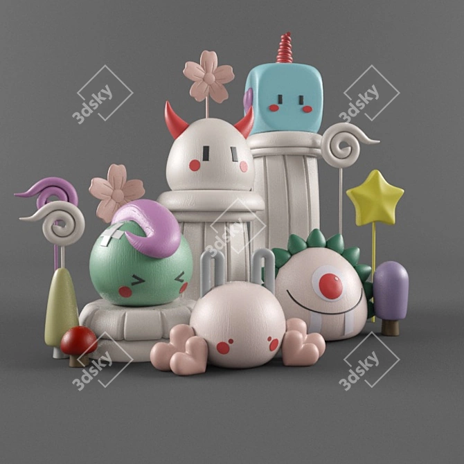 Poly Toys: +350K Polys & Verts 3D model image 2