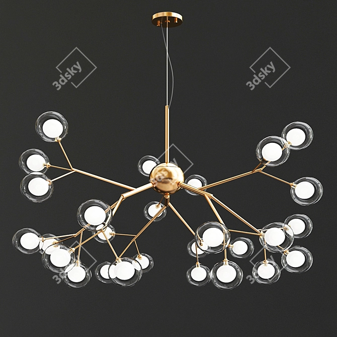 Exclusive Chandelier Collection: Elegant Lighting Designs 3D model image 2