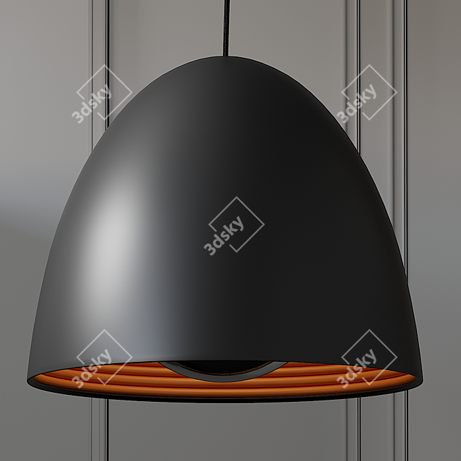 Sleek Seed Design Helio Pendant 3D model image 3