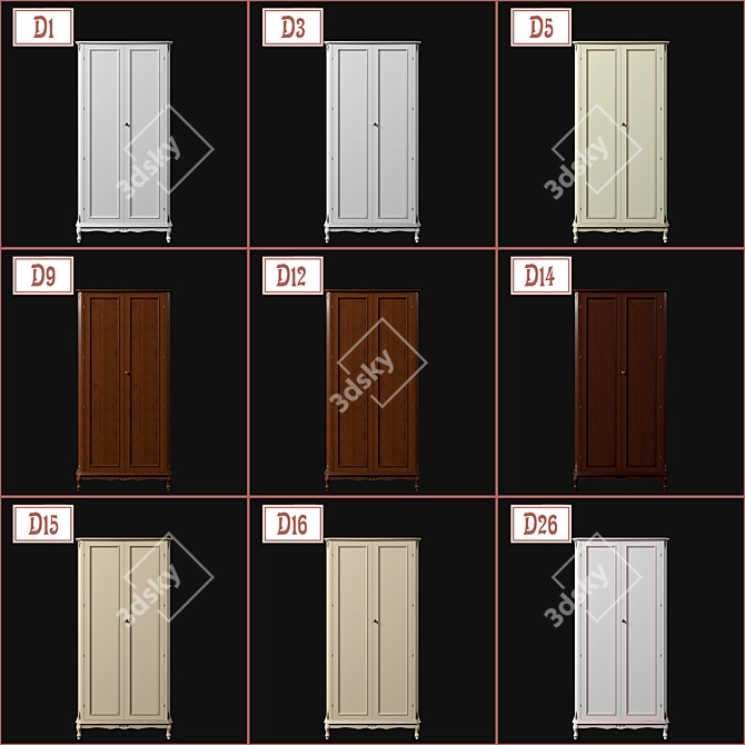 Ravanti EM Wardrobe No. 2 - Elegant and Spacious 3D model image 3