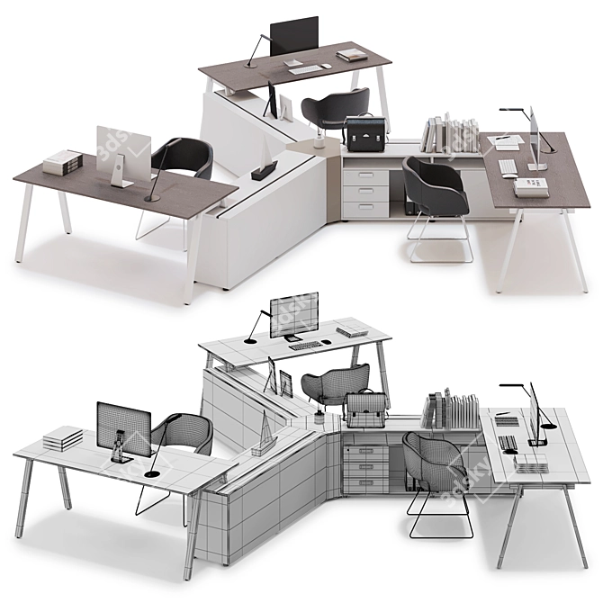 LAS 5th Element v19: Ultimate Office Workspace 3D model image 2