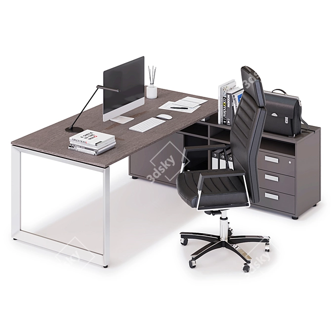 LAS 5th Element Office Workspace 3D model image 2
