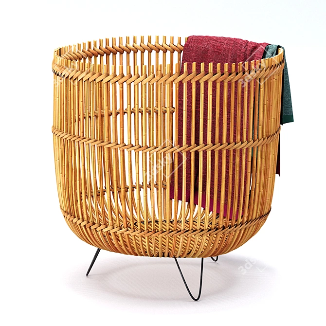Stylish Palos Basket for Chic Home Decor 3D model image 1