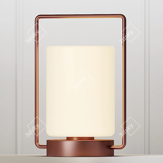 Elegant KAISHI QUINQUE Lamp 3D model image 1