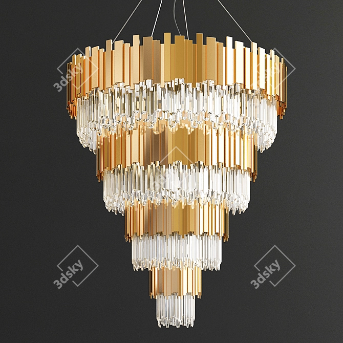 Luxurious Empire Chandelier Collection 3D model image 3