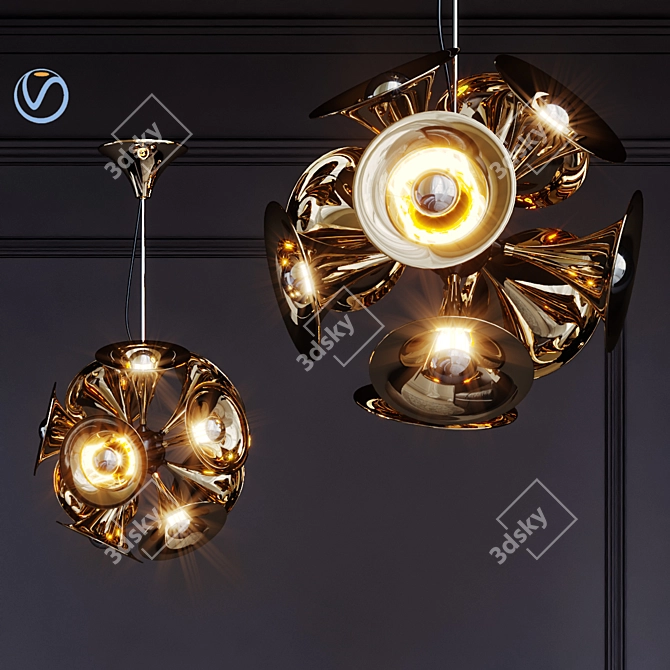 Botti Pendant Lamp: Elegant Illumination 3D model image 1