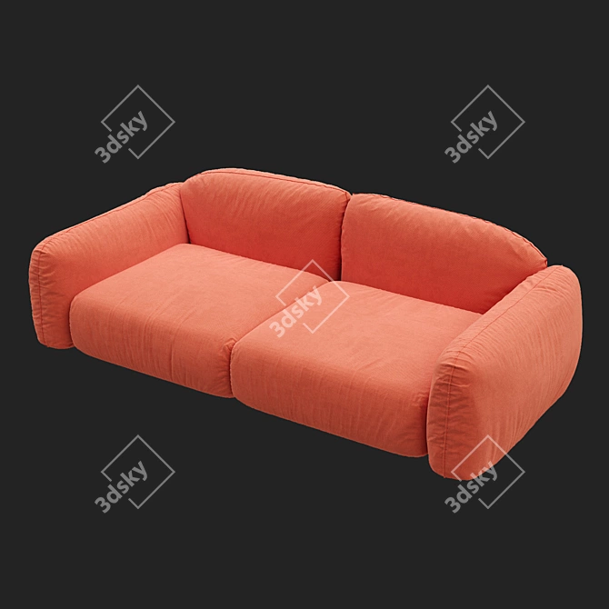 Elegant BUSNELLI Piumotto Sofa 3D model image 2