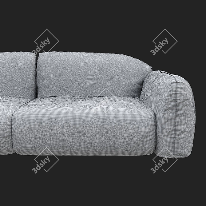 Elegant BUSNELLI Piumotto Sofa 3D model image 3