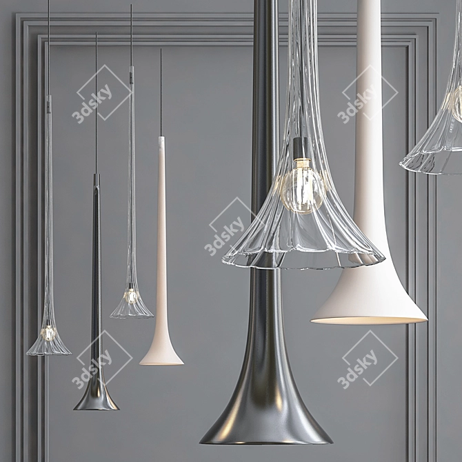 SISSI Light Fixture: Illuminating Your Space 3D model image 1