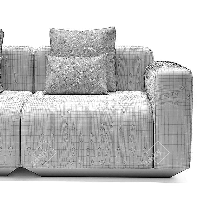 Modern and Chic Develius Sofa 3D model image 3