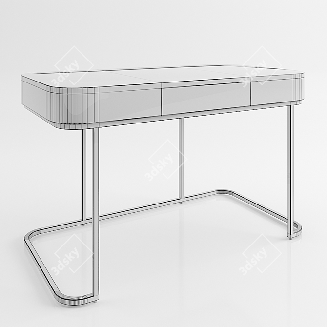 Indigo Lexington Desk: Stylish Modern Workspace 3D model image 3