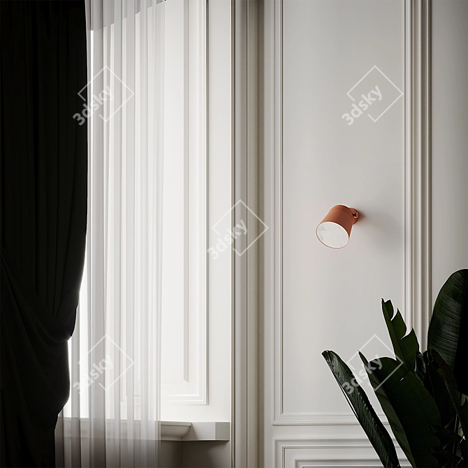Glamorous GINZA Pendant Light 3D model image 3