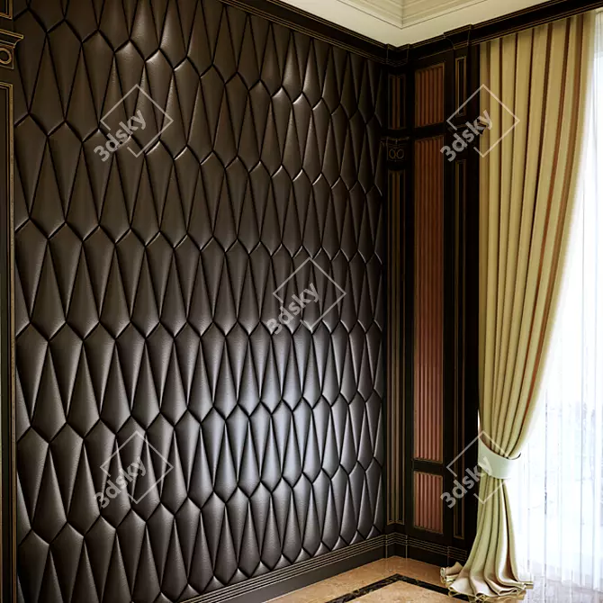 FRANK Gypsum 3D Panel - Elegant and Versatile 3D model image 2