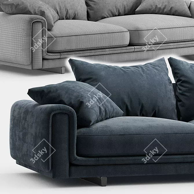  Modern Luxury Sofa - 260 x 65 x 110 cm 3D model image 3