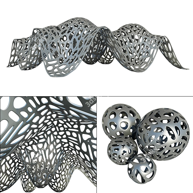 Parametric Hall: Smooth Geometry, 3D Max-Compatible 3D model image 1