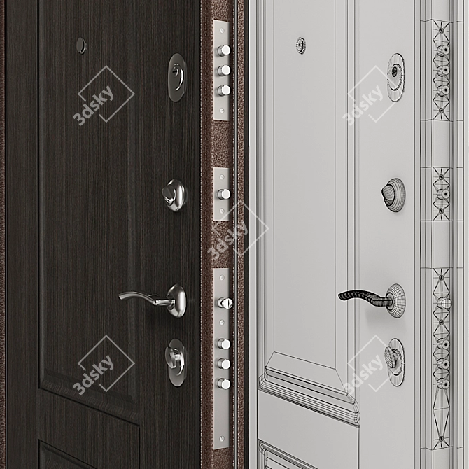 Torex DELTA-M 10 D15: Reliable Entrance Door 3D model image 2