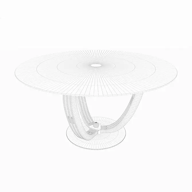 Caroti Helix115 Round Table: Timeless Elegance and Functionality 3D model image 3