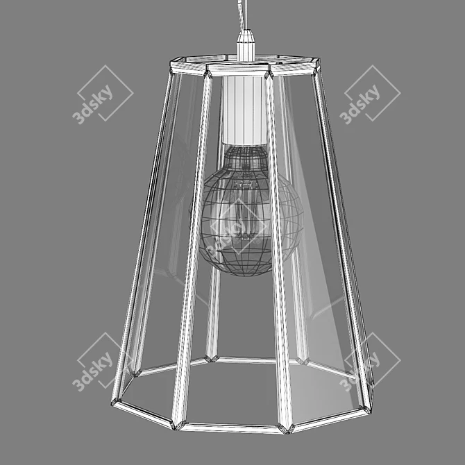 Modern Brass Genni Lightstar Chandelier 3D model image 3