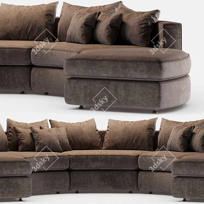 Modern Italian Loman Sofa 3D model image 2