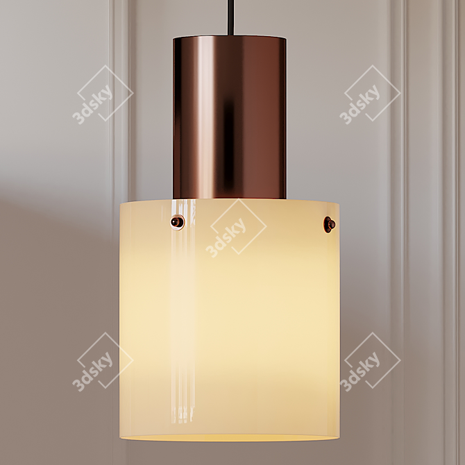 Elegant Opal Pendant Light: Original BTC WALTER 3D model image 2