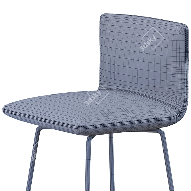 Jalis Variant 1: Modern Millimeter Perfect Barstool 3D model image 3