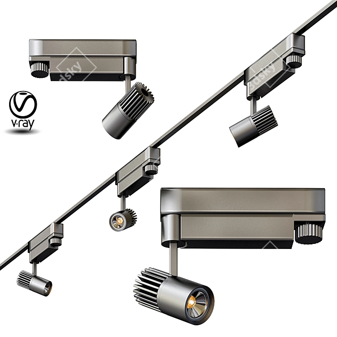 Eco Track Lighting System 3D model image 1