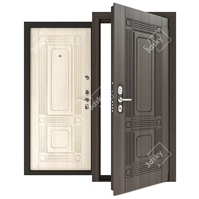 Luxury Steel Door: Sigma Guardian 3D model image 1
