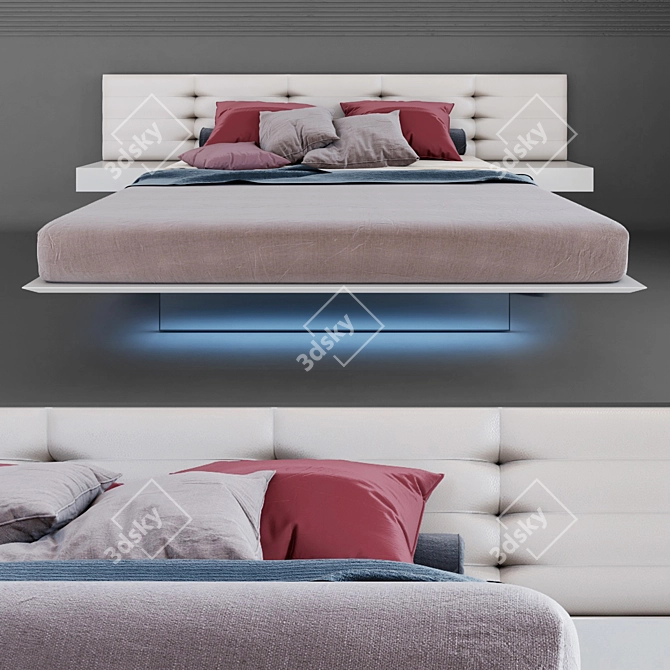 Wing System Up: Sleek Elegance with LED Lighting 3D model image 1