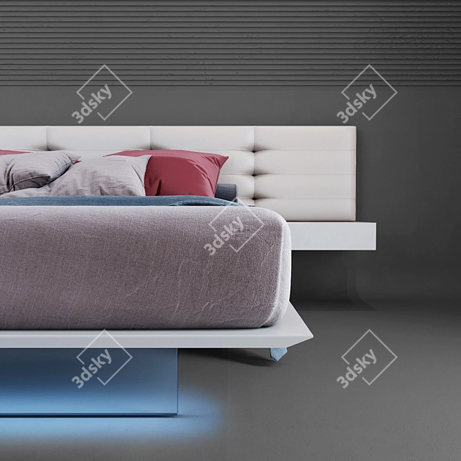 Wing System Up: Sleek Elegance with LED Lighting 3D model image 2