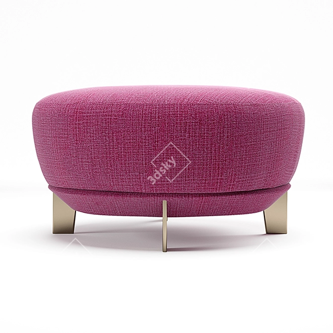 Alberta Bliss Pouf: Stylish Comfort for Your Home 3D model image 2