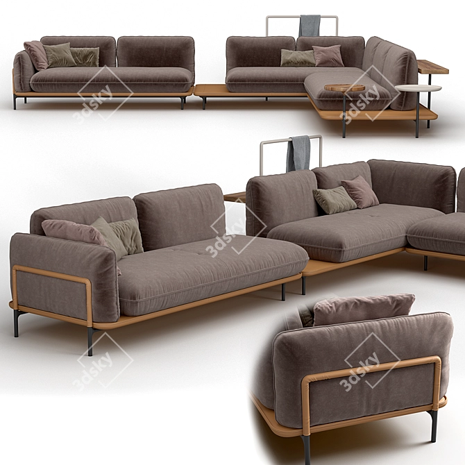 Redefining Modern Comfort: ROLF BENZ ADDIT Sofa 3D model image 1